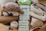 Sac à couches caddy en cuir végane & organisateur de chambre de bébé