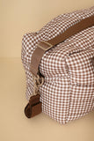 Sac à couches - Vichy brown