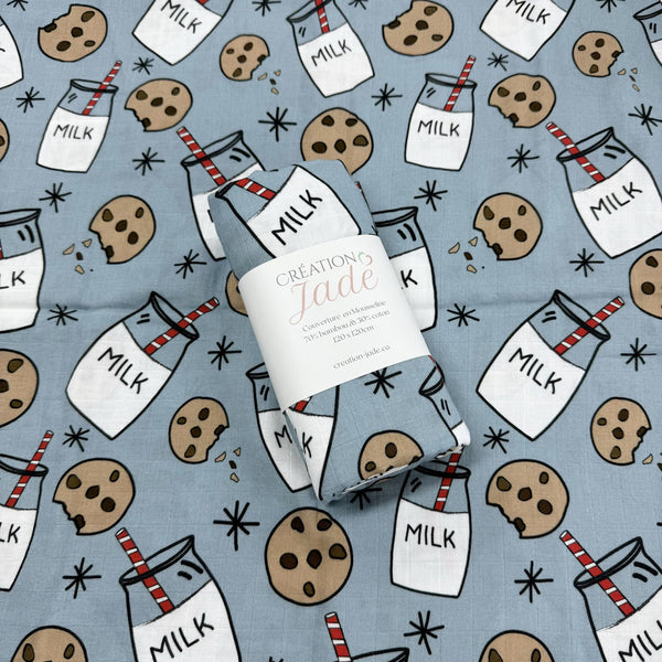 Mousseline Création Jade - bambou & coton - Biscuits et lait