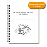 Journal de Camping (forêt) – Carnet de souvenirs de camping avec bucket list et pages photos