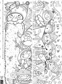 Coloriage géant PICO - c'est l'hiver