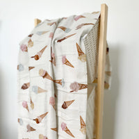 Mousseline Création Jade - bambou & coton - Cornet