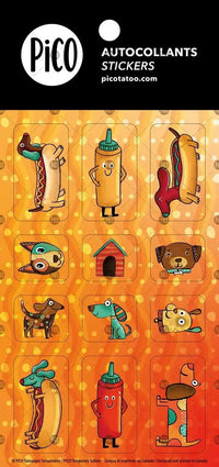 Autocollant - Le Teckel et ses amis chiens