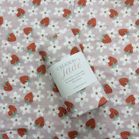 Mousseline 70% bambou - Fraises