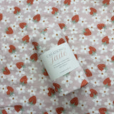 Mousseline 70% bambou - Fraises