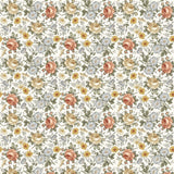 Mousseline Création Jade - bambou & coton - Fleurs vintages