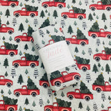 Mousseline Création Jade - bambou & coton - Christmas car