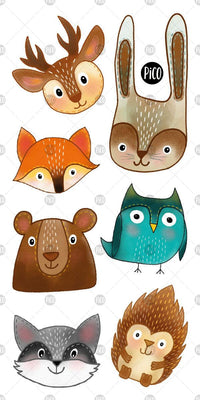 Tatouages Pico - Les animaux de la forêt