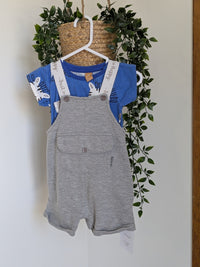 Ensemble salopette et t-shirt Up baby 12-18 mois