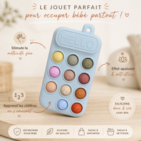 Téléphone pop-it sensoriel pour bébé