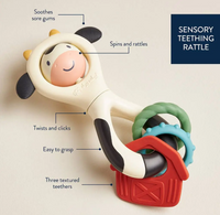 Jouet d'activité sensorielle - Vache spinner - Itzy Ritzy