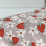 Mousseline 70% bambou - Fraises