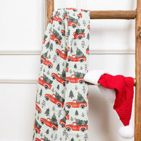 Mousseline Création Jade - bambou & coton - Christmas car