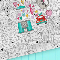 Coloriage géant PICO - Amour