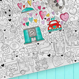 Coloriage géant PICO - Amour