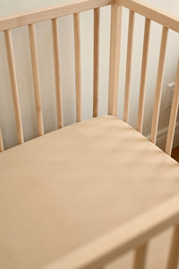 Drap contour lit de bébé - Latte