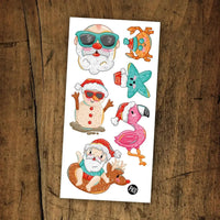 Tatouages Pico - Le père Noël à la plage