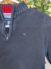 Pull en tricot demie zip Tommy H 18 mois