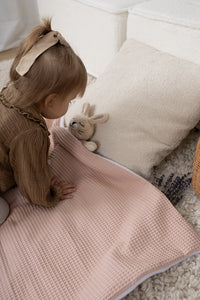 Couverture doublée - Rose avoine