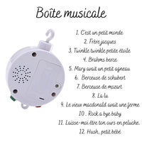 Mobile pour bébé | Petit champignon 2.0 - Safran & taupe