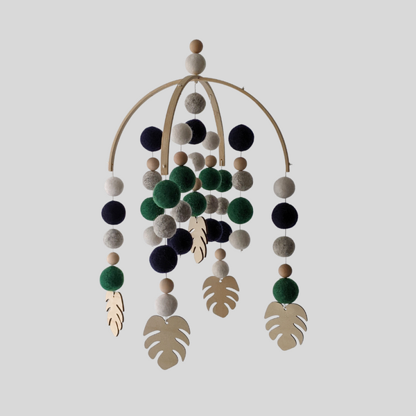 Mobile pour bébé | Feuilles de Monstera 1.1